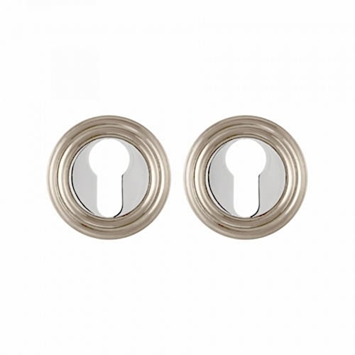 Накладка под цилиндр PUNTO ET ML, матовый никель/хром, алюминий